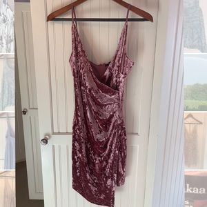 crushed velvet dress